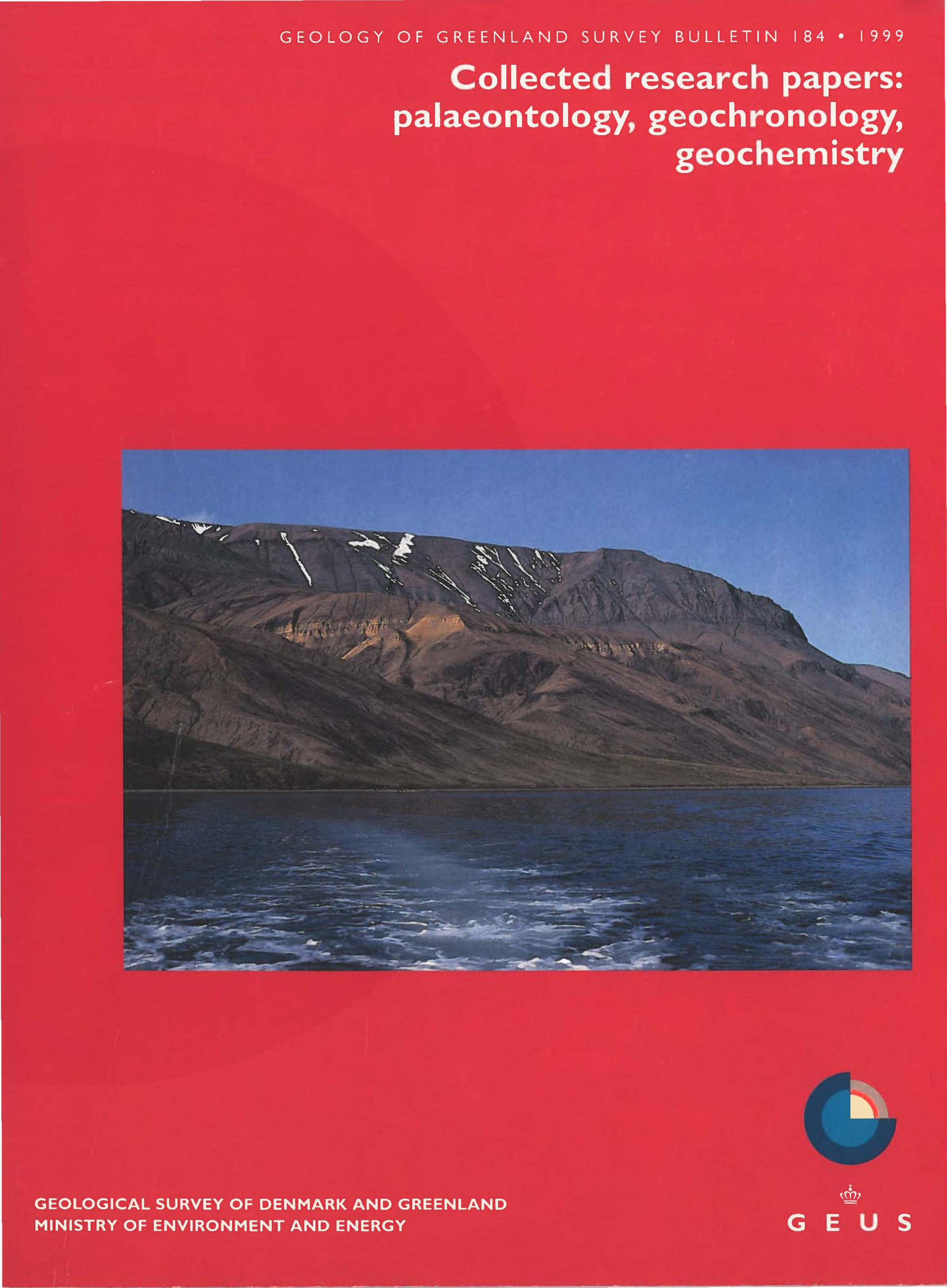 Geology of Greenland Survey Bulletin 184 cover